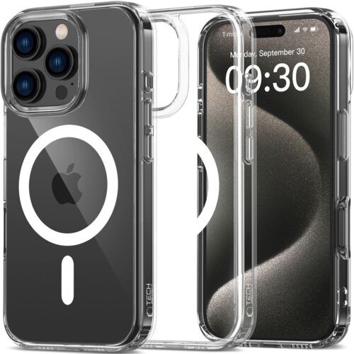 TECH-PROTECT HIBRIDNI OVITEK FLEXAIR ZA MAGSAFE ZA IPHONE 16 PRO FULL, (5000302723) Slike