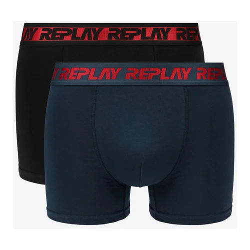 Replay 2-pack Oprijete boksarice Modra