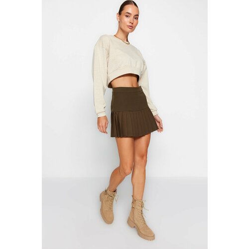Trendyol Skirt - Khaki - Mini Slike