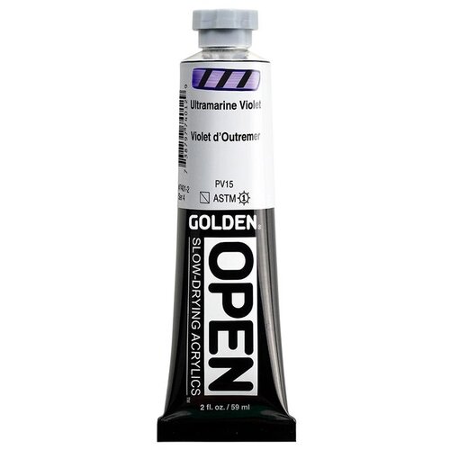  GOLDEN OPEN akrilna boja koja se sporo su&amp;scaron;i 59 ml | 7401 Ultramarine Purple Slike