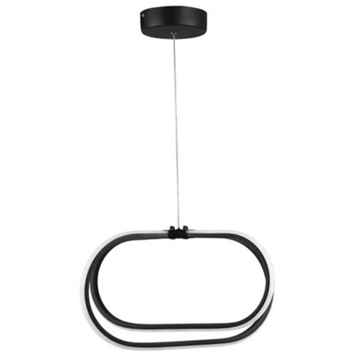 VISILICA Črna kovinska LED viseča svetilka ø 42 cm Loca – Cene