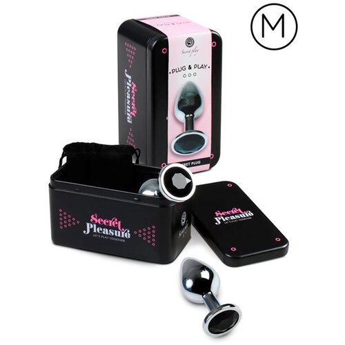 SecretPlay Secret Play Anal Butt Plug M - Crna Slike