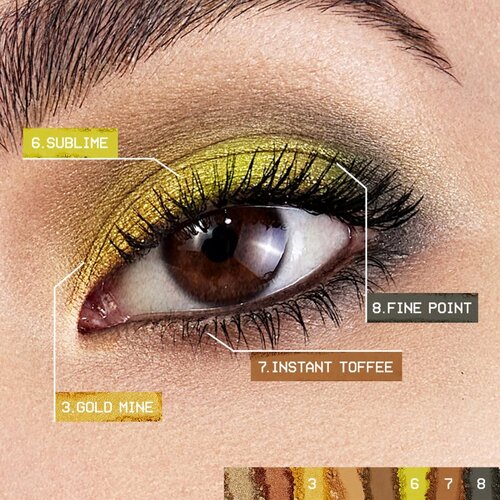 Smashbox Always On Mood Board Eye Shadow Palette paleta sjenila za oči nijansa Earthy Vibes 6,8 g Slike