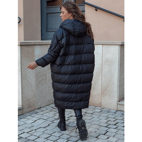 DStreet Women&amp;#039;s winter jacket oversized with hood ANNIKA black Slike