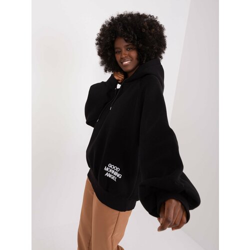 Fashion Hunters Black oversize hoodie Diego Slike