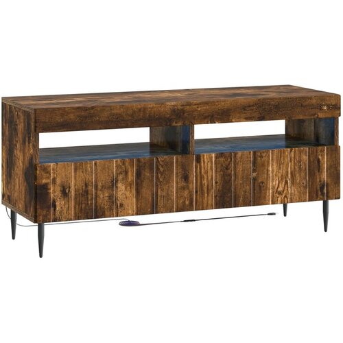 vidaXL LED TV kabinet ZWOLLE 100 x 35 x 43 cm Dimljeni hrast - Dimljeni hrast Cene