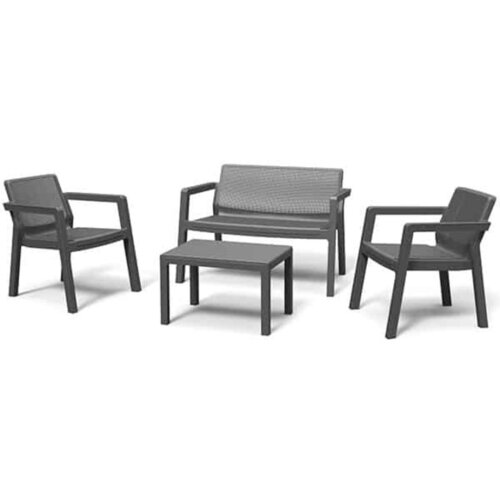  Vrtni Set Emily, Siva, 4-Delni Set Slike