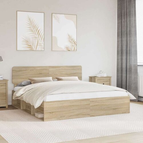  Konstrukcija postelje Sonoma 180 x 200 cm Masivno borovo les, (5000103008) Cene
