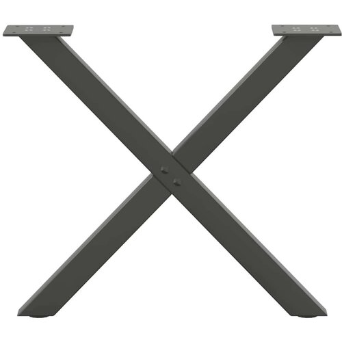  Noge za stolić u obliku slova X 2 kom antracit 50x(42-43) cm Slike