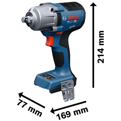 Bosch Professional akumulatorski udarni stezač GDS18V-450P, 1/2&amp;quot;, 450 Nm, bez baterije u L-BOXX-u Slike