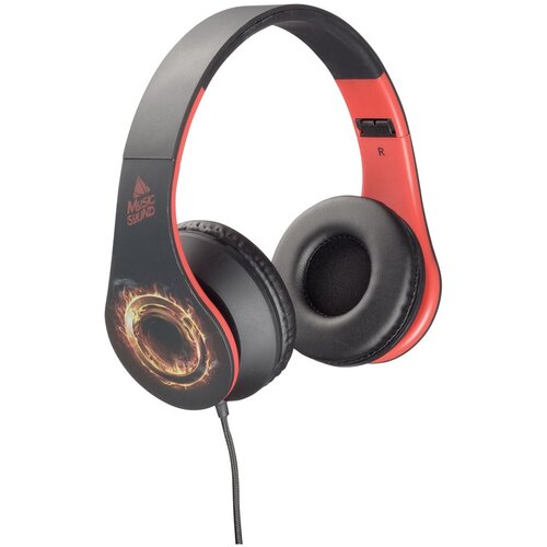 Cellular Line music sound slu&amp;scaron;alice fantasy black/red Slike