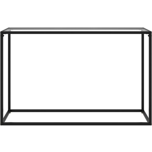 Maison Chic konzolna miza - miza ob steni prozorna 120x35x75 cm kaljeno steklo, (21786215) Cene