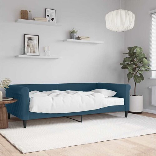  Dnevni krevet s madracem plavi 100 x 200 cm bar&scaron;unasti Cijene