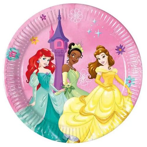 Procos disney+princeze 8-dijelni set papirnatih tanjura 20 cm Cene