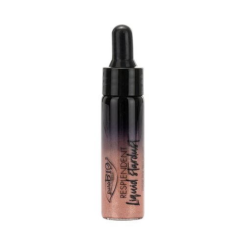 puroBIO cosmetics Resplendent Liquid Stardust Luminizer - 02 Golden Pink Cene