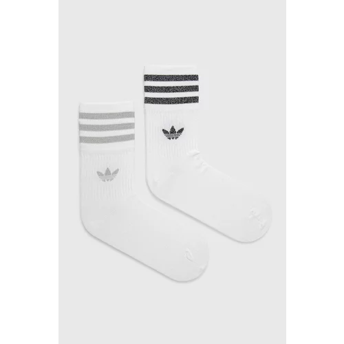Adidas Čarape (2-pack) za žene, boja: bijela, HC9561-WHT/GRETW