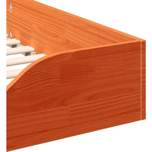 Konstrukcija postelje Voskast rjav 100 x 210 cm, (5000128345) Slike