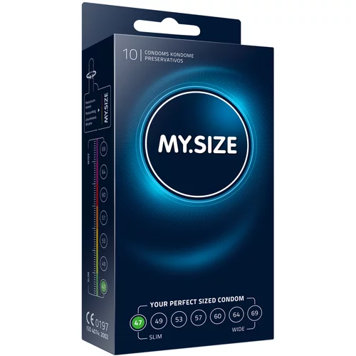 My.Size Pro kondomi velikosti 47 Okvir 10 enot, (21078247)