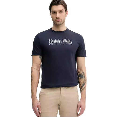 Calvin Klein Jeans Majice s kratkimi rokavi K10K114149 Siva Slike