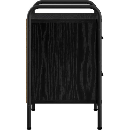  Noćni ormar 2 kom. Crni hrast 40 x 30 x 50 cm Konstruirano drvo - Crni hrast 2 Slike