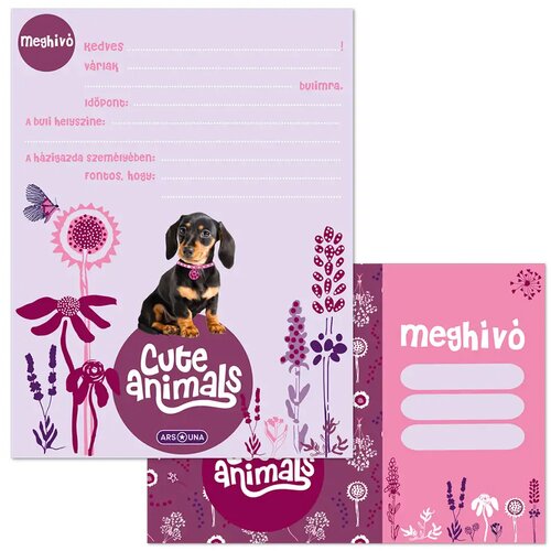Ars Una Cute Animals - Puppy mačji set 10 vabil z ovojnicami Cene