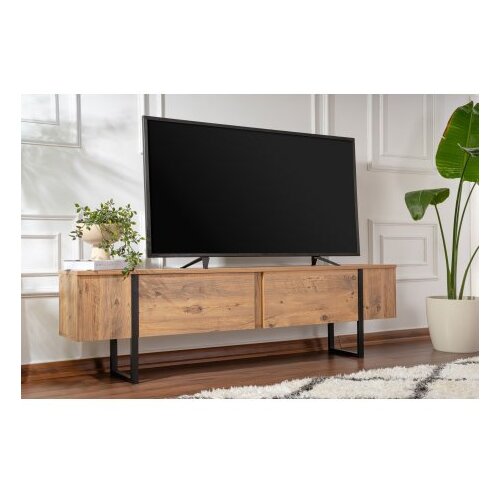 Hanah home TV Komoda Serenity, 180x50x29.5cm, Braon-Crna Cene
