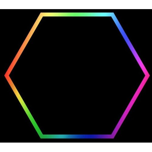  hexagon led tube light 1 head rgb 12V 410mm 6pcs Slike
