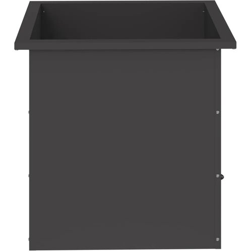  Vrtna posuda za sadnju s LED svjetlom 2 kom. Crna - Crna 50 x 50 x 48 cm 2 Slike