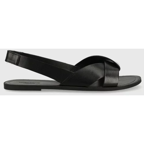 Vagabond Shoemakers Usnjeni sandali TIA 2.0 ženski, črna barva, 5531.001.20