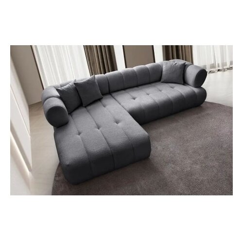Atelier Del Sofa ugaona garnitura petra left dark grey Slike