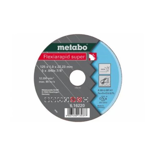 Metabo rezna ploca fi125x08 Flexiarapid Super inox Slike