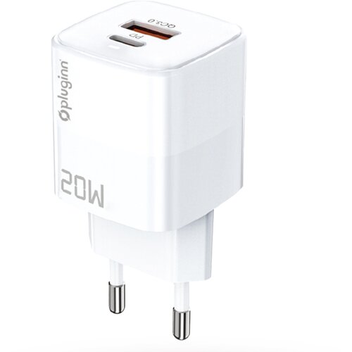  PI-D73 Punjač Plugi, QC3.0 PD3.0, PPS, USB-PD, 38W, Beli Cene