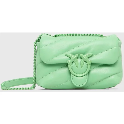 Pinko Kožna torba boja: zelena