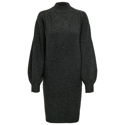 Only ženska pletena haljina 15294800 tamnosiva Cene