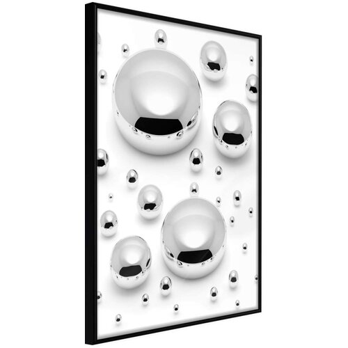  Poster - Silver Drops 40x60 Slike