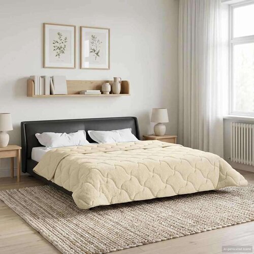  Ljetni pokrivač Krema 200 x 200 cm Mikrofibra i teddy flis Cijene