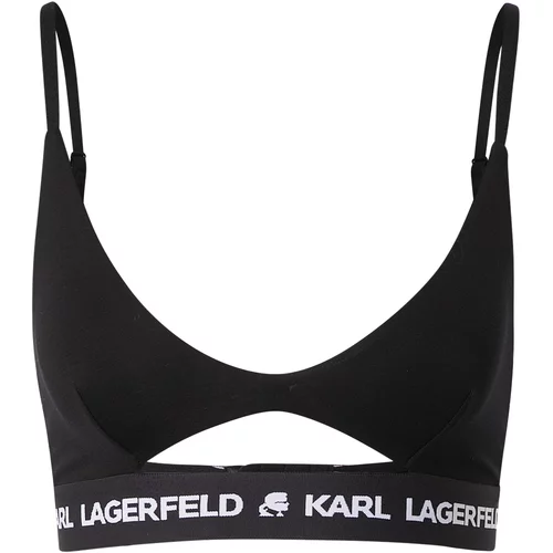 Karl Lagerfeld Nedrček 'Peephole' črna / bela