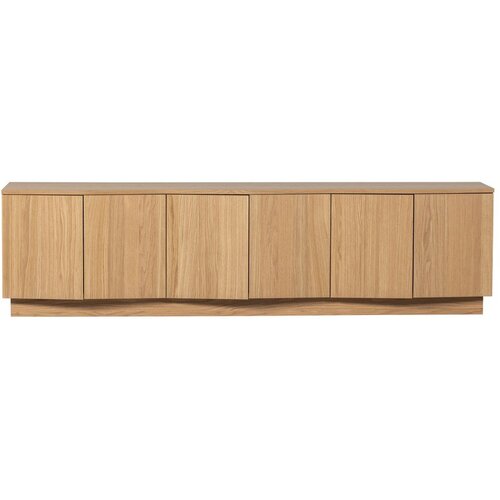WOOOD TV komoda od punog hrasta u prirodnoj boji 200x52x45 cm Zuma &ndash; Cijene