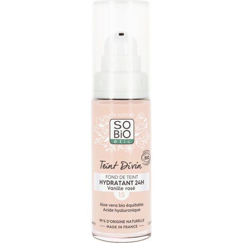 L&amp;Eacute;A NATURE SO BiO &amp;eacute;tic Teint Divin vlažilna podlaga - N&amp;deg;15 Vanille Ros&amp;eacute; Slike