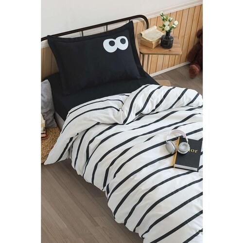  funny - black black single xxl quilt cover set (de) Cene