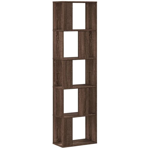 Maison Chic Knjižna omara - Knjižni regal 5-nadstropna rjavi hrast 45x23,5x162,5 cm, (21726124) Slike