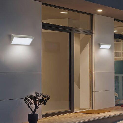  Brilagi-LED Spolja&amp;scaron;nje zidno svetlo sa senzorom TRIANGLE LED/20W/230V sivo IP65 Slike