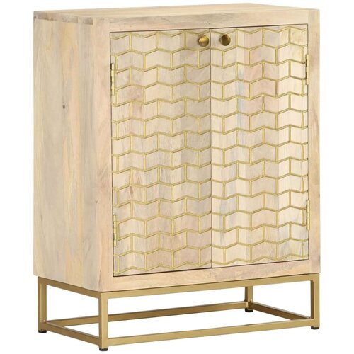  Komoda z 2 vrati 55x30x70 cm trden mangov les Slike