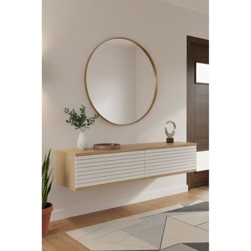 Hanah home komoda Zeynep 120, 120 cm, hrast Sapphire / bela Cene