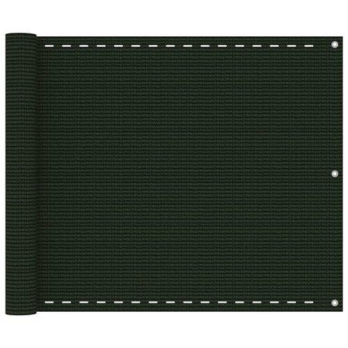 VidaXL Balkonsko platno temno zeleno 75x300 cm HDPE Slike