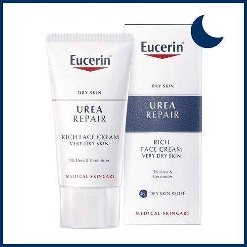 Eucerin UreaRepair Night Cream nočna krema za obraz, vrat in dekolte brez dišav 50 ml Cene