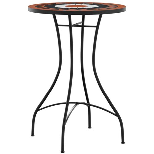  Bistro stolić s mozaikom boja cigle i bijela &amp;Oslash;50x70cm keramički Slike