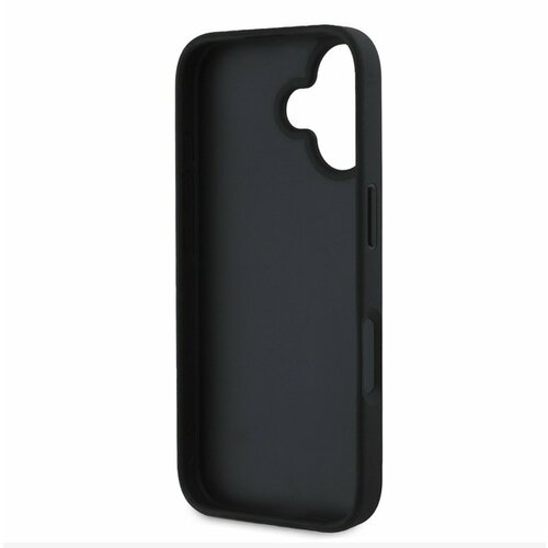 Guess PU Grained 4G Metal Logo Zadn&amp;iacute; Kryt pro iPhone 16 Black Ovitek za telefon Vijolična Slike