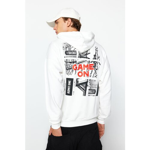 Trendyol Sweatshirt - Ecru - Oversize Slike