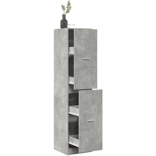 vidaXL Lekarniška omara betonsko siva 40x41x174,5 cm inženirski les Cene